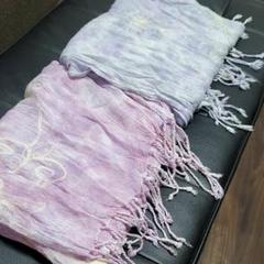 くしゅくしゅストール パープル