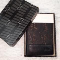 未使用箱付き◎GIANNI VERSACE 二つ折り財布 黒ヘビ柄 希少デザイン