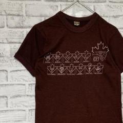 USA製90sヴィンテージTシャツシングルステッチブラウン古着レディースS725