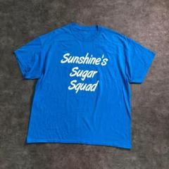 【GILDAN】両面プリント 半袖Tシャツ 水色 古着 used SM11