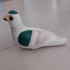 鳩 笛 鳥 土人形 郷土玩具 民芸 置物 オブジェ インテリア 昭和