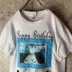 no1540古着　誰やねんTシャツ　ポップ　レトロ　グッドプリント◎好配色