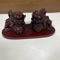シーサー　置物　玉乗り獅子　工藝品　魔除け