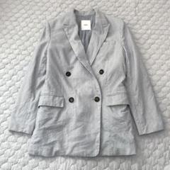 新品タグ付 MACPHEE リネンジャケット Mサイズ 生成 ebure