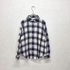 組曲 トップス シャツ ブラウス チェック柄シャツ 長袖 グレー S