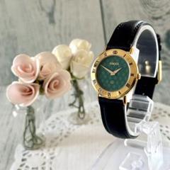 電池交換済】GUCCI グッチ 3000L 腕時計 GG柄 グリーン - メルカリ