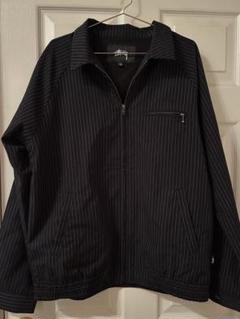 最終値下げ！Stussy stripe bryan jacket - メルカリ