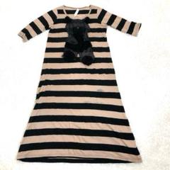 あちゃちゅむムチャチャ　ウサギプリント アシンメトリーワンピース AHCAHCUM.muchacha - ムチャチャSワンピース犬ネコあちゃちゅむ