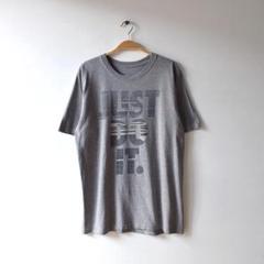ナイキ JUST DO IT. ロゴ Tシャツ グレー NIKE 古着 メンズM