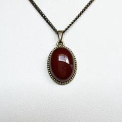 レッドアゲート˚✧₊⁎₊⁎ アンティーク　天然石ネックレス