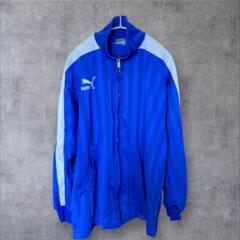 PR8 PUMA ストライプ ウィンドブレーカー 青