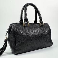 極美品・希少】JRA認定 ミニボストンバッグ オーストリッチ