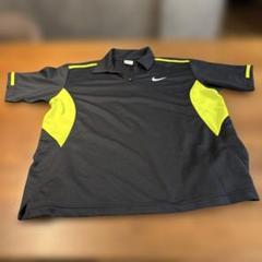 Nike DRI-FIT ポロシャツ L 黒 黄緑