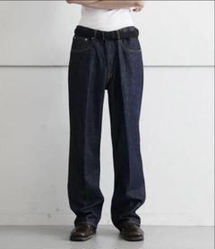 AURALEE hard twisted denim 5p pants 28