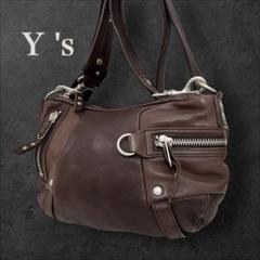 Y's MANDARINA 限定コラボ レザー切替ミニバッグ ハンドバッグ