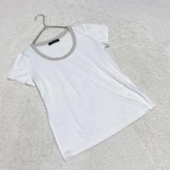 EK3776【ユナイテッドアローズ】Tシャツ【F】カットソー 半袖 ラメホワイト
