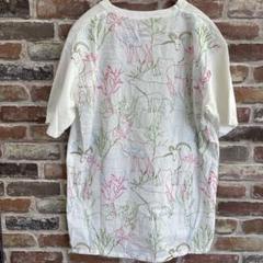 グラニフ　動物　刺繍 ホワイト Tシャツ 半袖