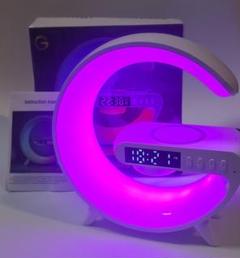 多機能アラーム時計・ワイヤレス充電付き・ホワイト