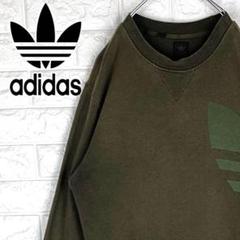 アディダス デカロゴ トレフォイル ゆるだぼ スウェット トレーナー 90s古着