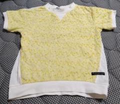 BREEZEイエロー レース Vネック トレーナー 130