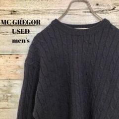 MC GREGOR マックレガー メンズ ニットセーター ネイビー M
