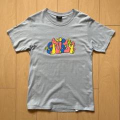 00s stussy ステューシー ロゴ プリント ブルー 水色 半袖 Tシャツ