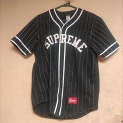 今年も話題の Supreme メルカリ - M ベースボールシャツ ストライプ 12ss ウェア