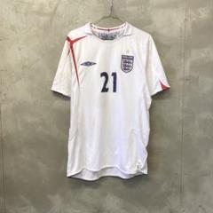イングランド代表　ユニフォーム　ゲームシャツ　アンブロ　03/05 古着 アンブロ UMBRO イングランド代表 サッカーユニフォーム