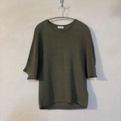 【美品】トゥモローランド　ballsey コットンサマーニット　ドルマン　カーキ