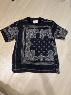 sacai バンダナ柄 ペイズリー　Tシャツ サイズ2