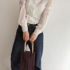 【新品】Vintage linen mini bag ⌘