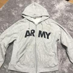 90s usarmy ジップパーカー デッドストック グレー
