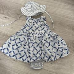 未使用70 ロンパースと帽子セット