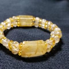 ~Kei様専用~ルチルクオーツブレスレット⑥