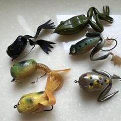 レア　オールド　スナッグプルーフ　中空フロッグ　8個セット　雷魚 レア オールド スナッグプルーフ 中空フロッグ 8個セット 雷魚