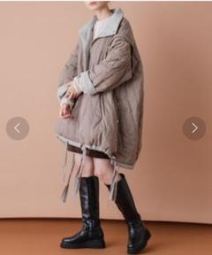 Kastane キルティングリバーシブルコート アイボリー Kastane（カスタネ）の「【2サイズ展開/マルチウェイ