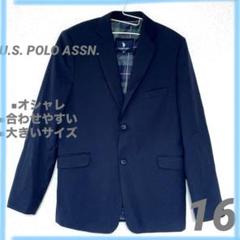 U.S. POLO ASSN ネイビー テーラードジャケット メンズ　古着　16