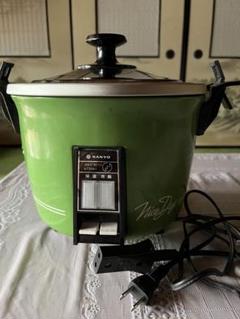 ★昭和レトロ★サンヨー炊飯器 希少☆昭和レトロポップSANYO 3号炊き ジャー炊飯器ECJ-SU3