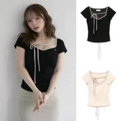 トップス andmary Collie ribbon tops ivory Collie ribbon tops ivory andmary - メルカリ