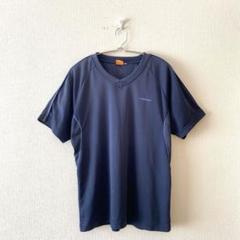 ☆【ヘッド】Tシャツ 刺繍ロゴ ラグランスリーブ Ｖネック 半袖 スポーティーL