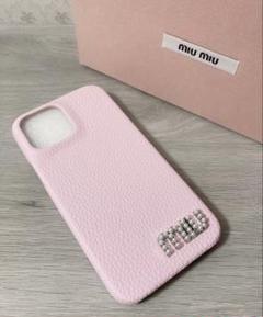 【新品】miu miu パーツ付き iPhone13pro Maxケース