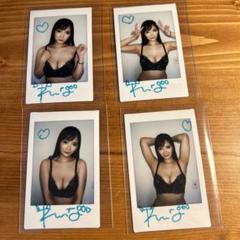 三岳ゆうなサイン入り水着チェキ写真2枚セット　おまけあり 海外最新 三岳ゆうなサイン入り水着チェキ写真2枚セット おまけ