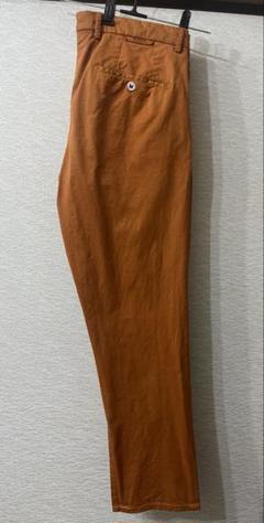 美品　BERWICH ワンタック　コットンスラックス オレンジ 48