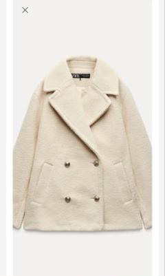 ZARA ブークレーコート ブークレ織りウールコート - ブラック | ZARA Japan / 日本
