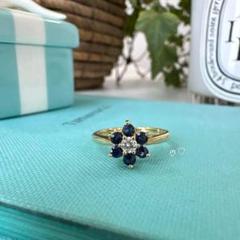 TIFFANY ティファニー 925 タンザナイト フラワー リング TIFFANY&Co. ティファニー ペーパーフラワー リング 指輪