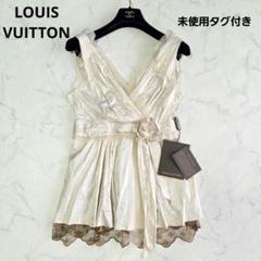 未使用タグ付き⭐️ルイヴィトン モノグラムレース切り替え ノースリーブチュニック 2025年最新】LOUIS VUITTON ノースリーブの人気アイテム - メルカリ