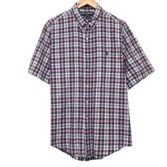 90s POLO SPORT ラルフローレン　ビンテージ　半袖チェックBDシャツ