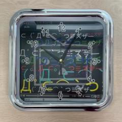 【新品】掛け時計/四角/ネット/顔文字/オタク/ポップデザイン/レア