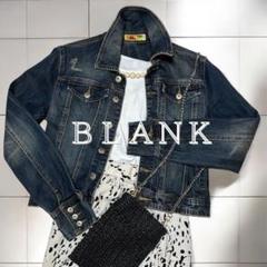ＢＬＡＮＫ　Ｇジャン　ダメージ　古着　デニム　レディース　Sのサムネイル