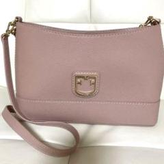 美品　フルラ2wayショルダーバッグ　FURLA ハンドバッグ　ピンクベージュ